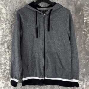 Broken Thread Size S Outdoor Jacket Hooded Gray Drawstring Long Sleeve Casual